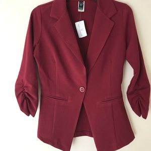 Burgundy Blazer